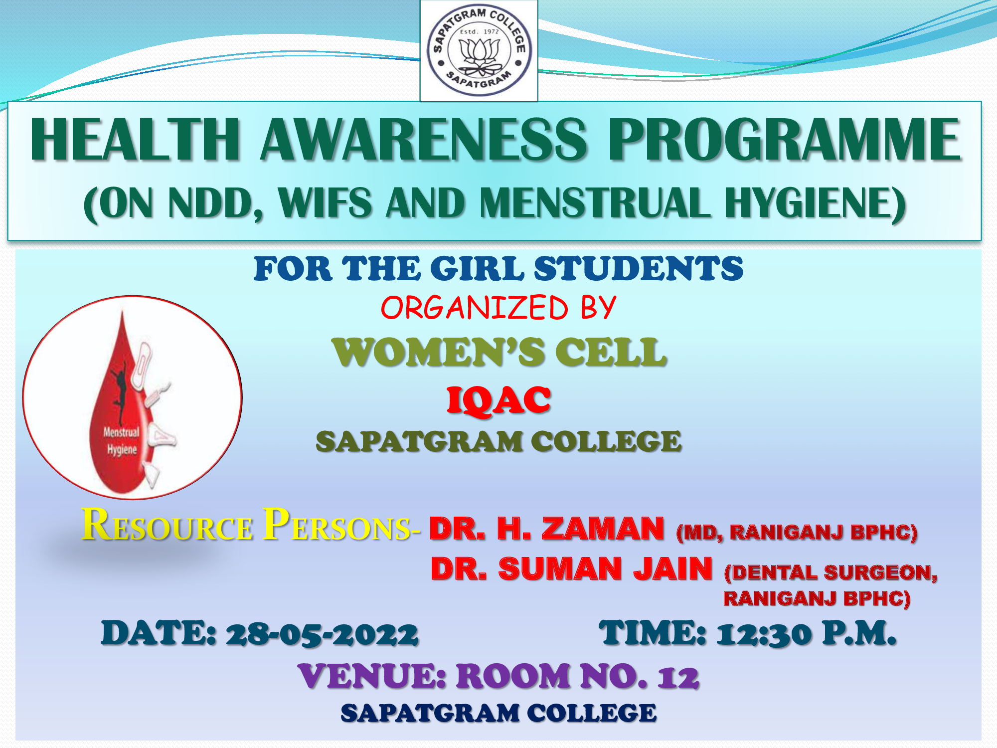 Health Awareness Programme (on 28-05-2022)